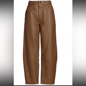 Citizens of Humanity Calista Barrel Leather Pants - 28